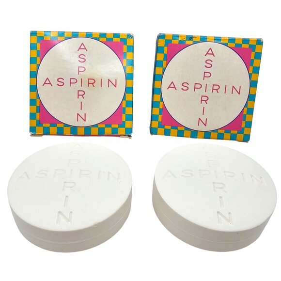 Vintage Avon Aspirin Soap 4 Oz New In Box Set of 2 - Picture 1 of 6